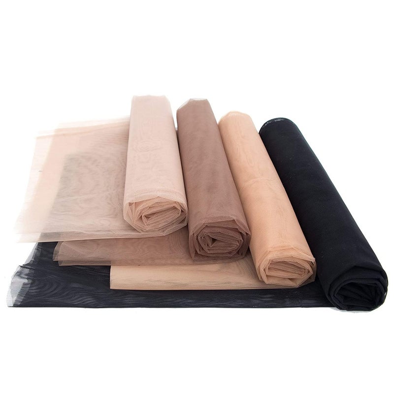 gexworldwide GEX Swiss Lace Net for Making Lace Wig Closure Caps Toupee, Foundation Wig Accessories- 1/4 Yard (18"x20"), Light Brown Color - Image 1